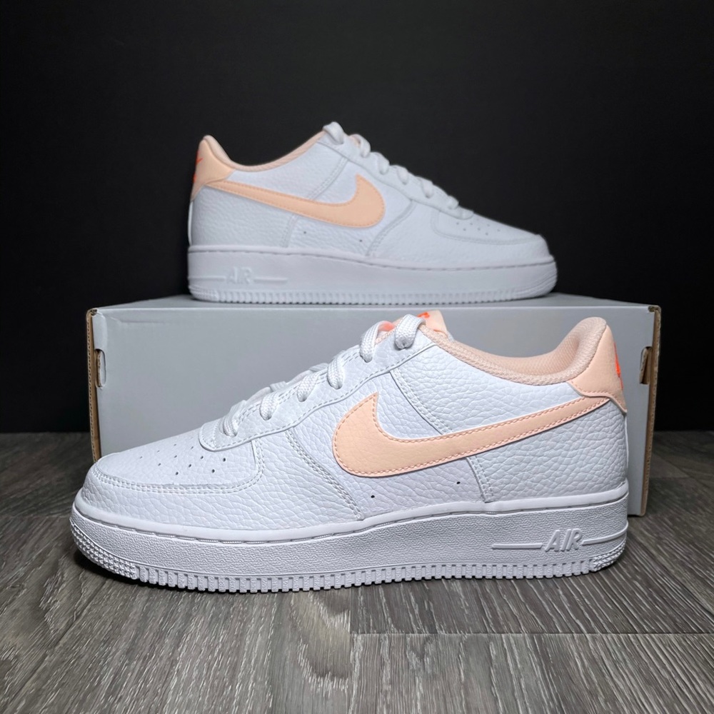 Nike Air Force 1 Low White & Hyper Crimson